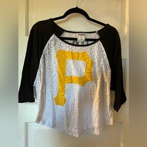 Victoria Secret PINK Pittsburgh Pirates 3/4 Sleeve Shirt